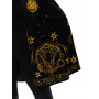 HOGWARTS BLACK & GOLD HOODED ROBE - SIZE 6+