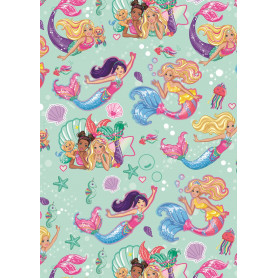 WRAP FLD MATTEL BARBIE MERMAID