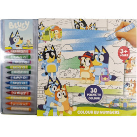 Bluey Colour By Numbers in SRT