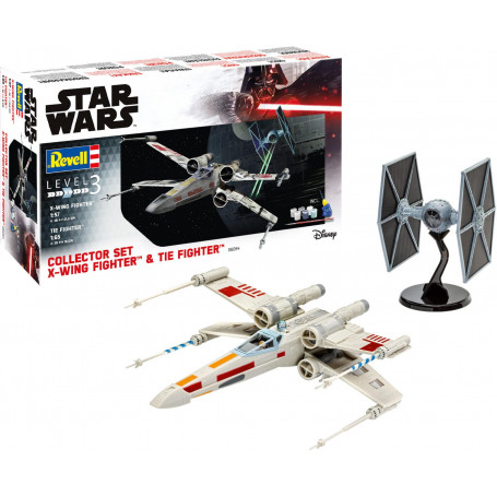 Star Wars Model - X-Wing Fighter & TIE Fighter