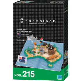 nanoblock - Animals of Australia on Map