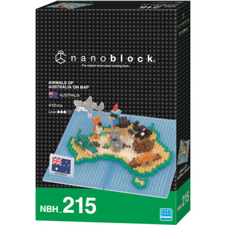 nanoblock - Animals of Australia on Map