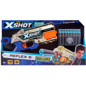 Zuru XSHOT Royale Edition Reflex 6 includes 16 Darts