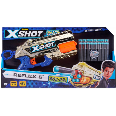 Zuru XSHOT Royale Edition Reflex 6 includes 16 Darts