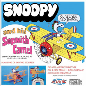 Snoopy and His Sopwith Camel Plane (snap) Plastic Kit Movie