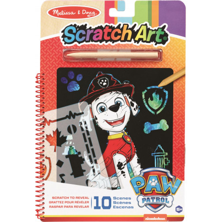 M&D Paw Patrol - Scratch Art - Marshall