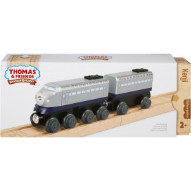 Thomas Wooden Railway Kenji Engine and Car