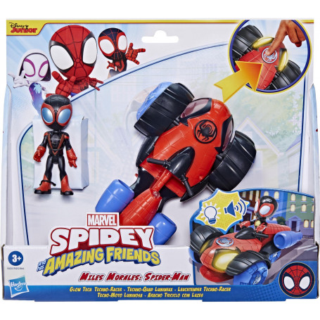 SPIDEY & FRIENDS GLOW TECH TECHNO RACER