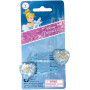 Pink Poppy - Cinderella Heart Gem Snapclips