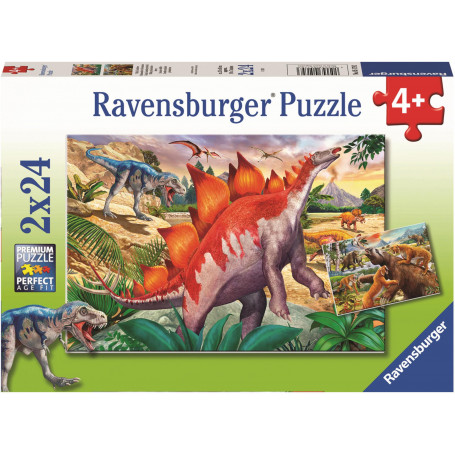 Rburg - WT Primeval Times Puzzle 2x24pc