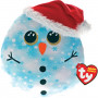 Squish A Boo 10" Xmas Fleck Snowman Blue