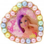 Pink Poppy Barbie Rainbow Fantasy Pearl Heart Adjustable Ring
