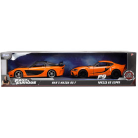 Fast & Furious - Han's Mazda RX-7 & Toyota GR S 1:32 Scale 2-Pack