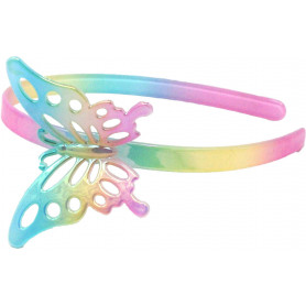Pink Poppy Pastel Iridescent Butterfly Headband