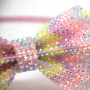 Pink Poppy Pastel Gemstone Bow Headband