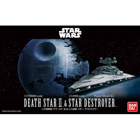 1/2,700,00 STAR WARS DEATH STAR II & 1/14,500 STAR DESTROYER