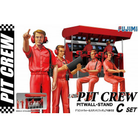 Fujimi F-1 PITWALL STAND (GT-25) Plastic Model Kit [11658]