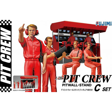 Fujimi F-1 PITWALL STAND (GT-25) Plastic Model Kit [11658]