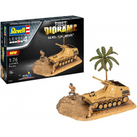 REVELL FIRST DIORAMA SET SD.KFZ124 1:76