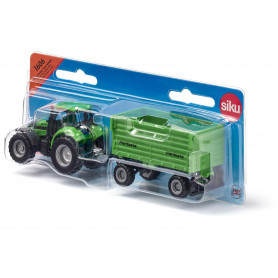 Siku - DEUTZ-FAHR with Fortuna 4-wheel-trailer