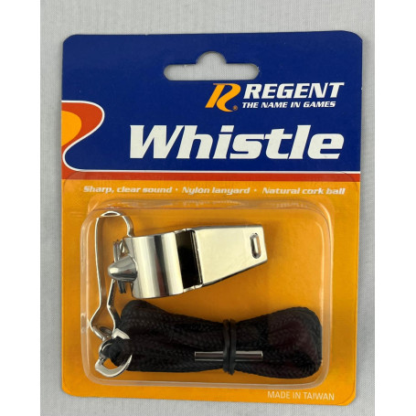 REGENT CHROME WHISTLE & LANYARD