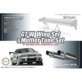 Fujimi GT-W Wing Set and Muffler Tune Set (GT-8) Plastic Model Kit [11663]