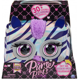 Purse Pets Metallic Magic Zebra solid