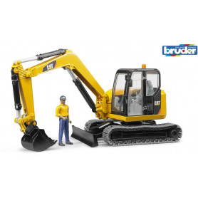 BRUDER  MINI EXCAVATOR W/- WORKER