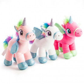 Plush Standing Unicorn 3 Asst
