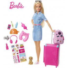BARBIE TRAVEL LEAD DOLL