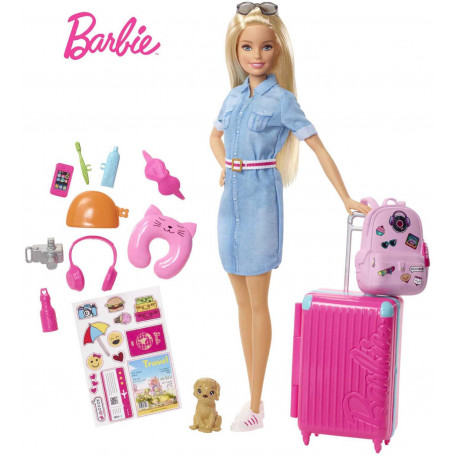 BARBIE TRAVEL LEAD DOLL