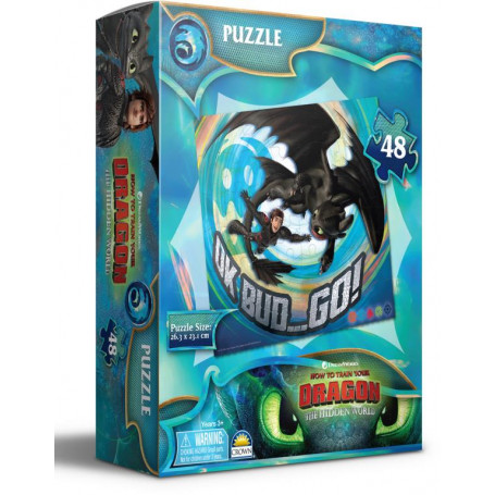 How To Train Your Dragon 3 Boxed Puzzle 48pce 
(2 Asst)