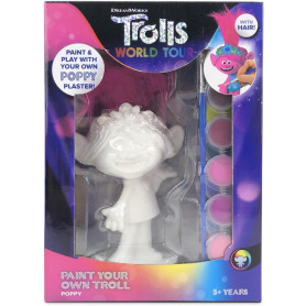 Trolls 2 World Tour Paint Your Own Plaster 1 Pack - Asstd