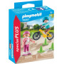 Playmobil - Children with Skates and Bike