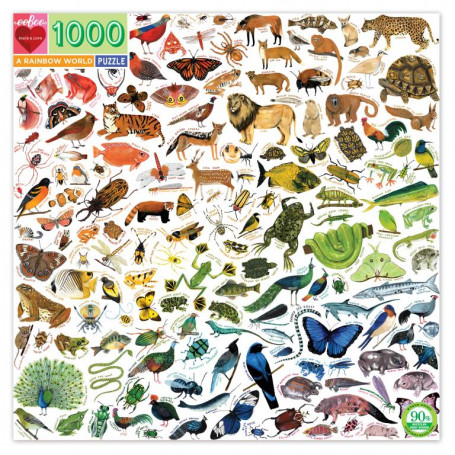 Eeboo1000 Pc Sq Puz R'Bow World