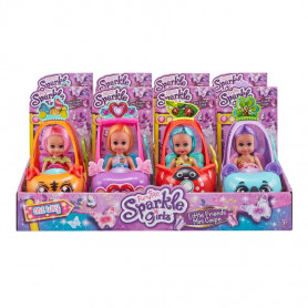 Sparkle Girlz Mini Coupe with Doll assorted