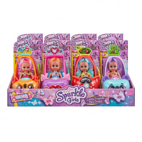 Sparkle Girlz Mini Coupe with Doll assorted