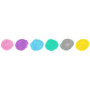 Faber-Castell Metallic Gel Pastel Asstd (Plastic Case 6)