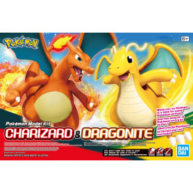 POKEMON MODEL KIT CHARIZARD & DRAGONITE