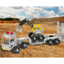 Eitech Truck With Trailer And Digger - Construction Set