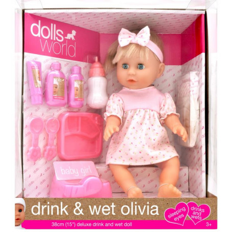 Drink and Wet Olivia Doll Play Set