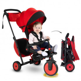 STR7J red  Folding Stroller Certified Trike