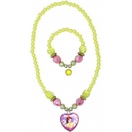 Pink Poppy - Disney Princess Belle Necklace&Bracelet