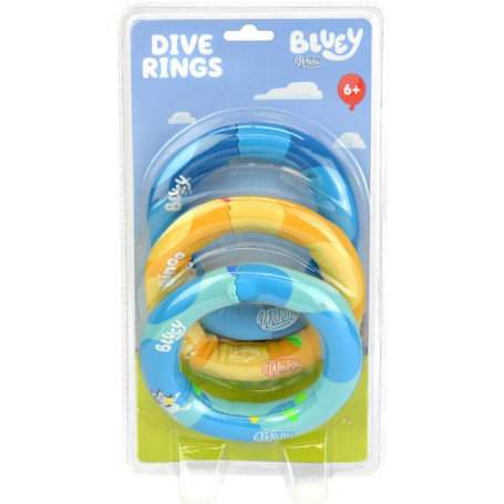 BLUEY DIVE RINGS (3PK)