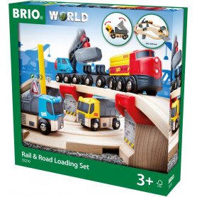 BRIO Set - Rail & Road Loading Set, 32 pieces