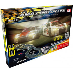 GB AMAZING DRIVE ROAD SLOT RACING SET Battery Not Included