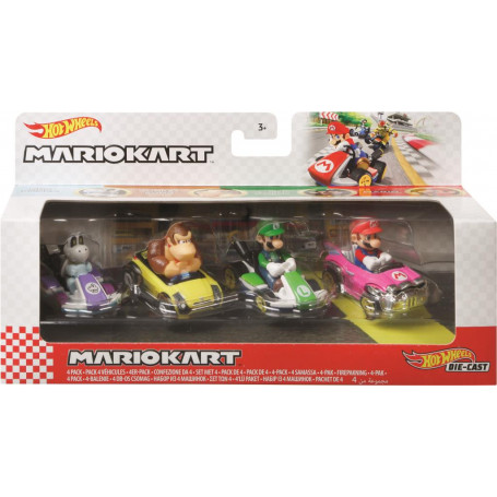 Hot Wheels Mario Kart 4-Pk Assortment