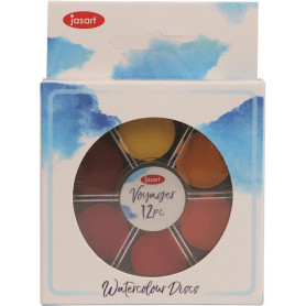 Jasart Voyager Water Colour Discs Set 12pc