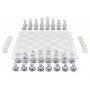 Clear Plastic Chess and Checkers with Glass Board