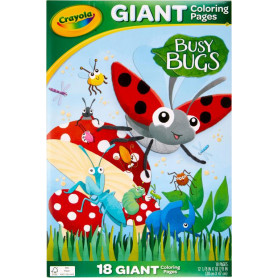Giant Colouring Pages - Busy Bugs